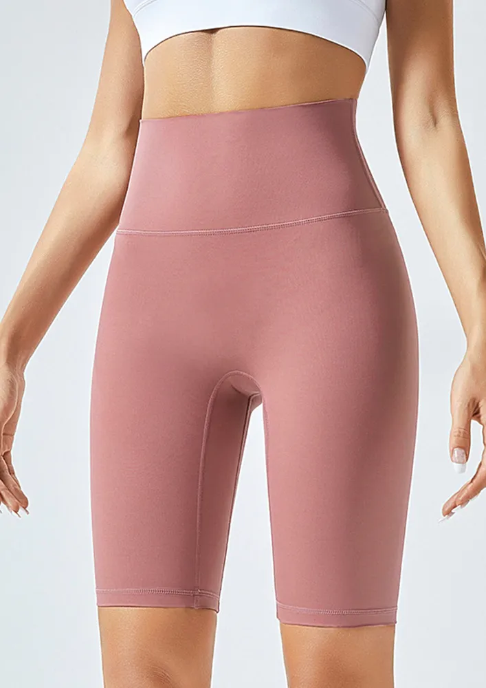 LIGHT PINK QUICK-DRYING RUNNING SHORTS