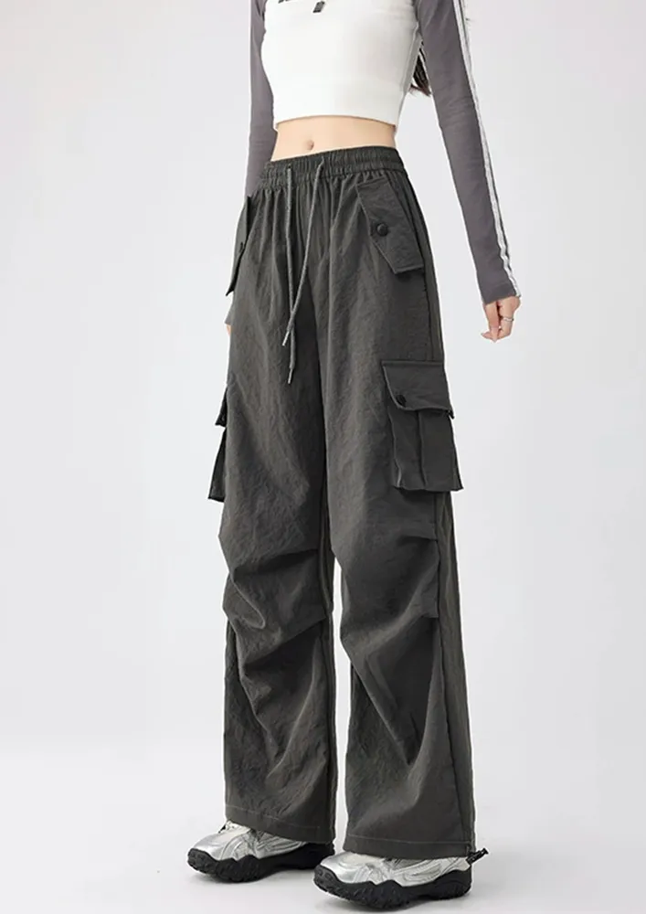Pull-on Dark Grey Cargo Pants
