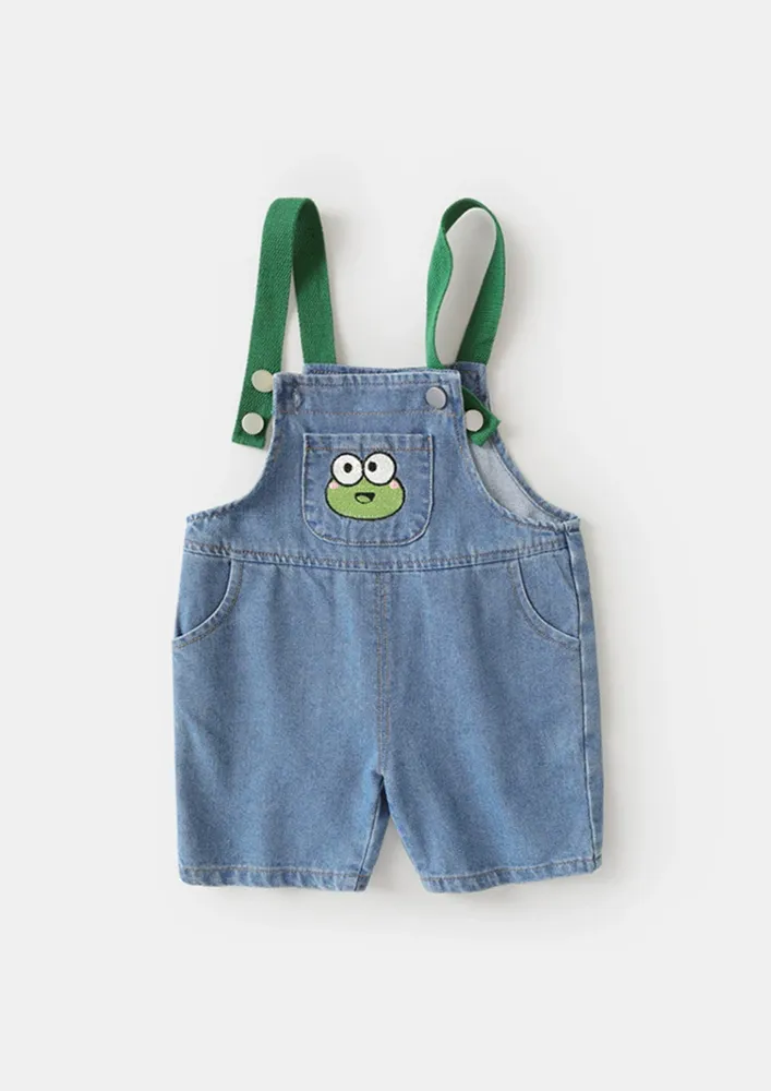 Unisex Kidswear Blue Strappy Dungaree