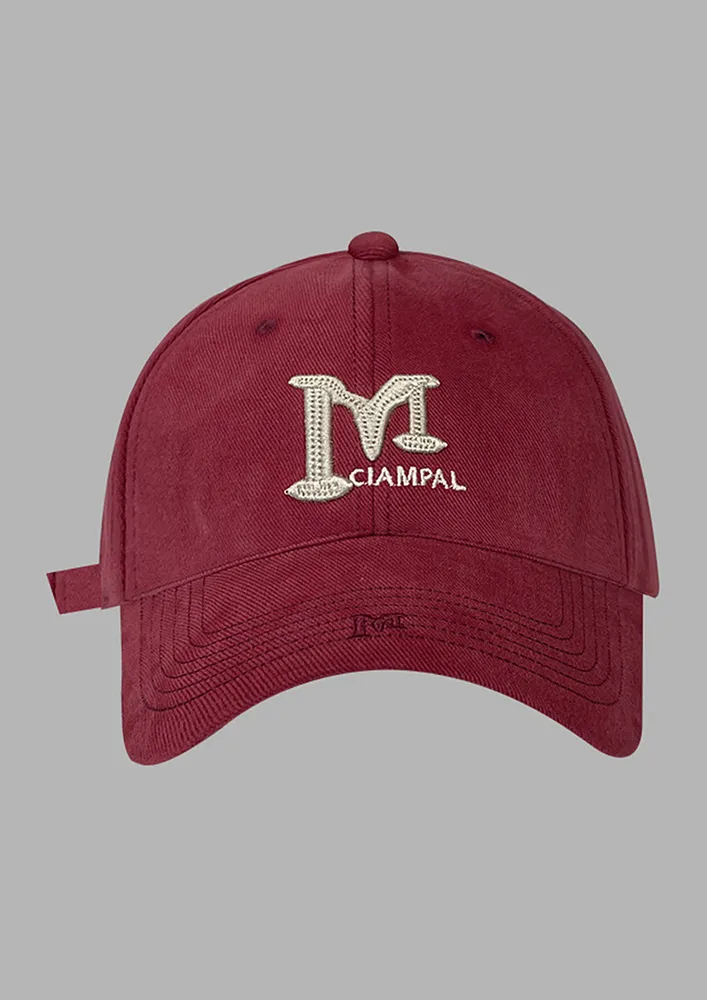 SUNVISOR RED COTTON TWILL CAP