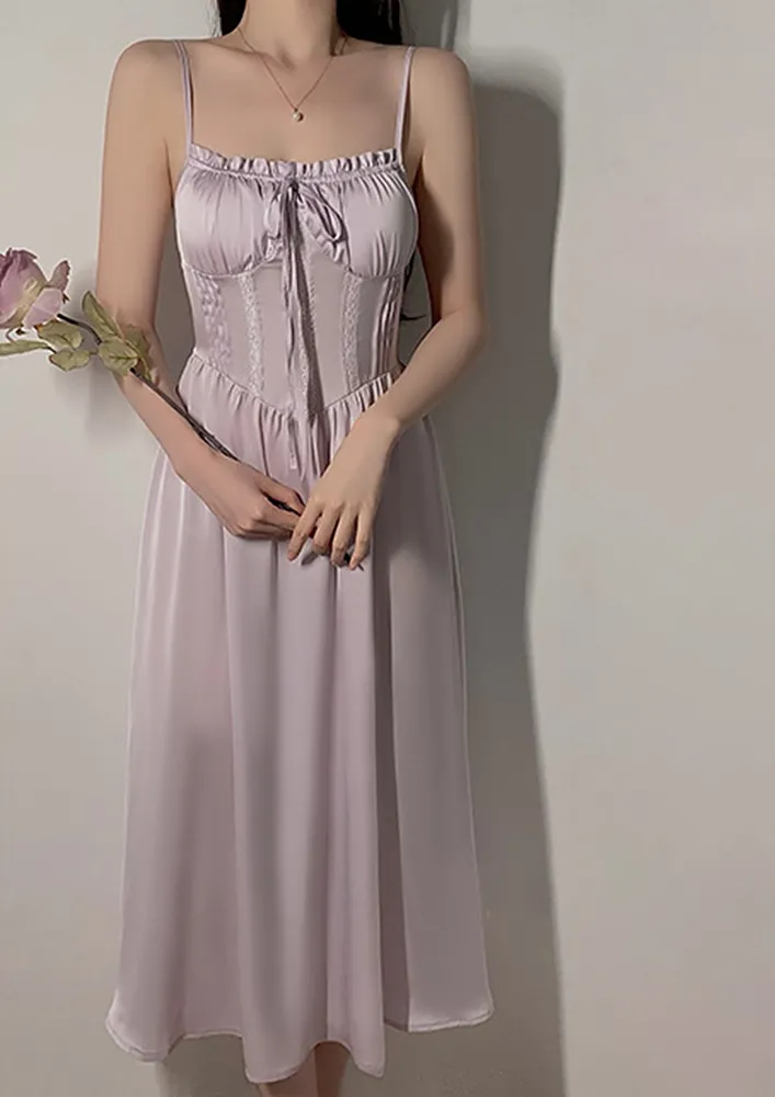 Light Purple Midi Length Nightdress 