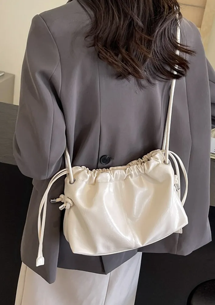 OFF-WHITE LAYERED STRAP SHOULDER BAG