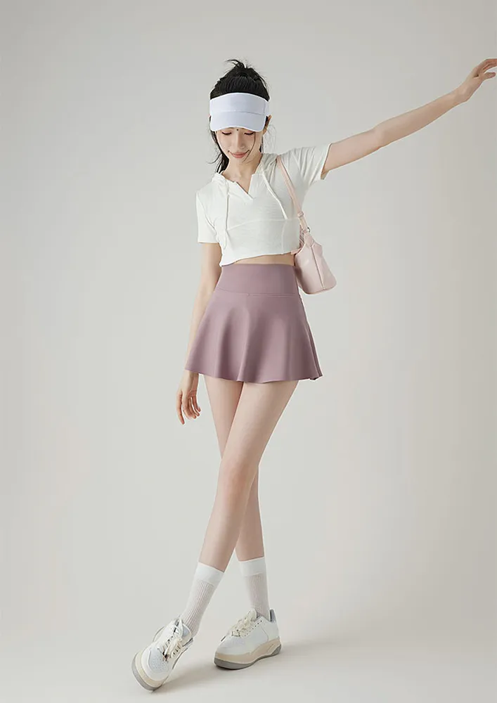 Pink Activewear Tennis Skort