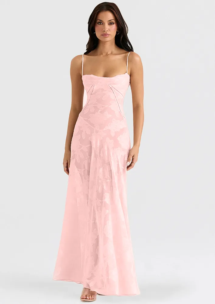 PINK MOPPING EVENING MAXI DRESS