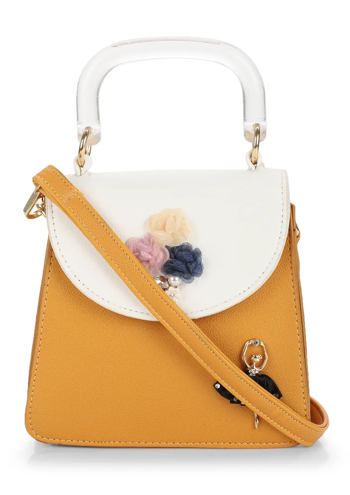 GRAB ME WITH LOVE BABY YELLOW HANDBAG