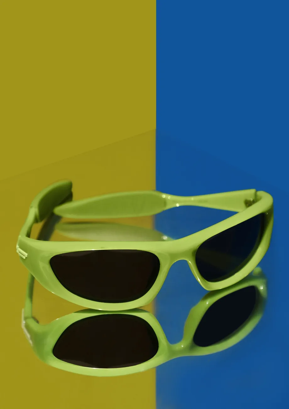 CAT-EYE GREEN RETRO SUNGLASSES