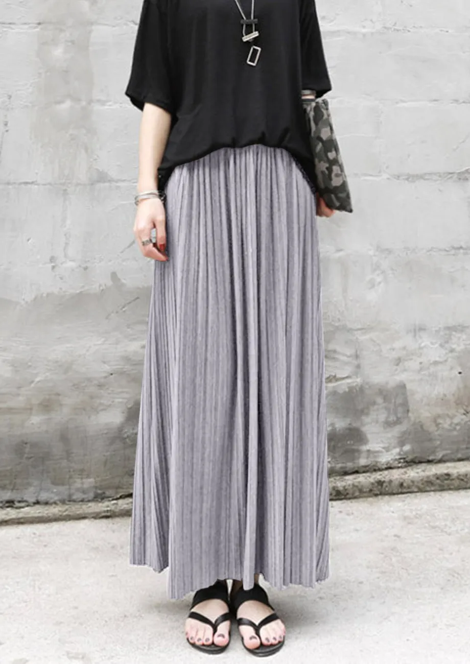 A BASIC DAY GREY SKIRT