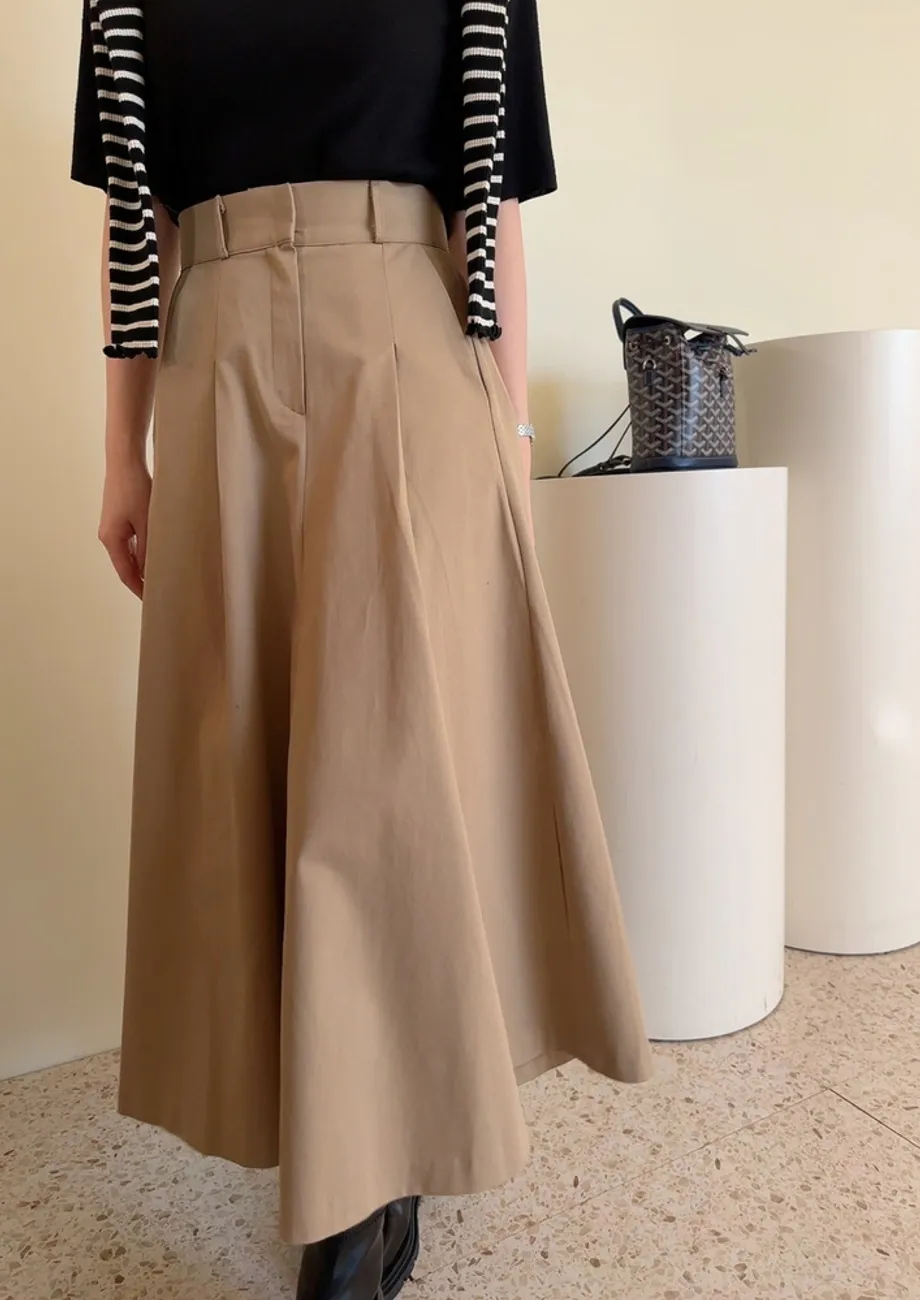 Free Size A-line Midi Skirt