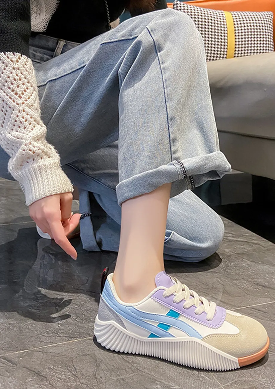 Buy SOLID CONTRAST BLUE CASUAL SHOES for Women Online in India