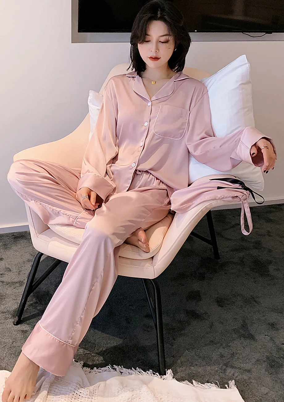 Silk satin pyjama set online