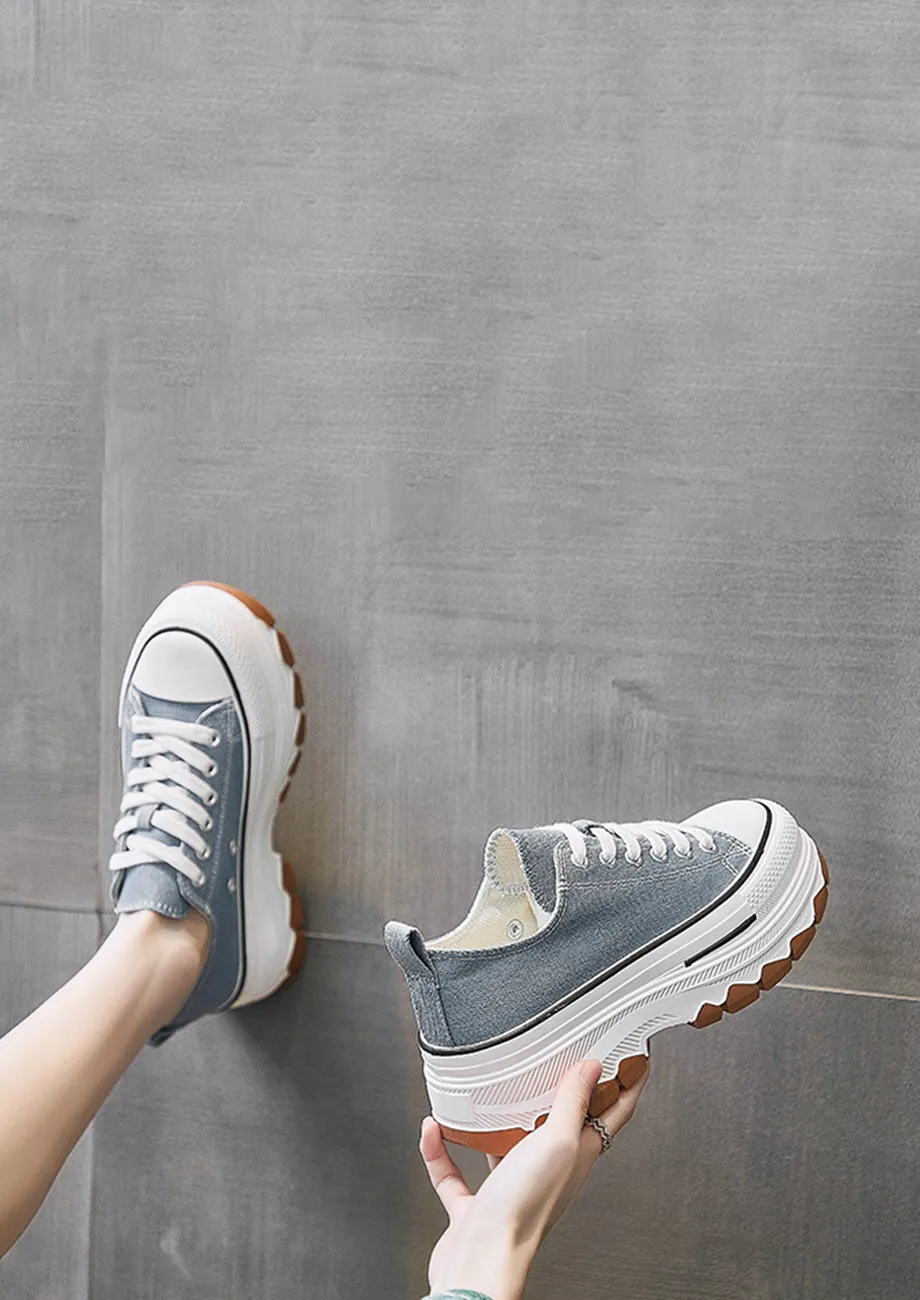 CHUNKY BLUE COLOURBLOCK SOLE SNEAKERS