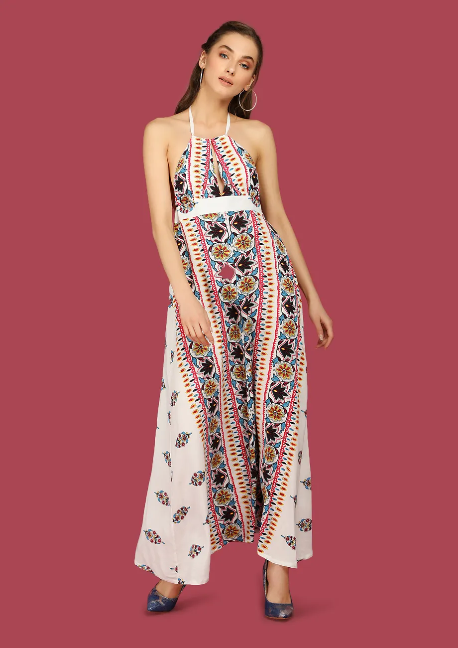 Buy GOT THE COACHELLA VIBE WHITE MAXI DRESS for Women Online in India