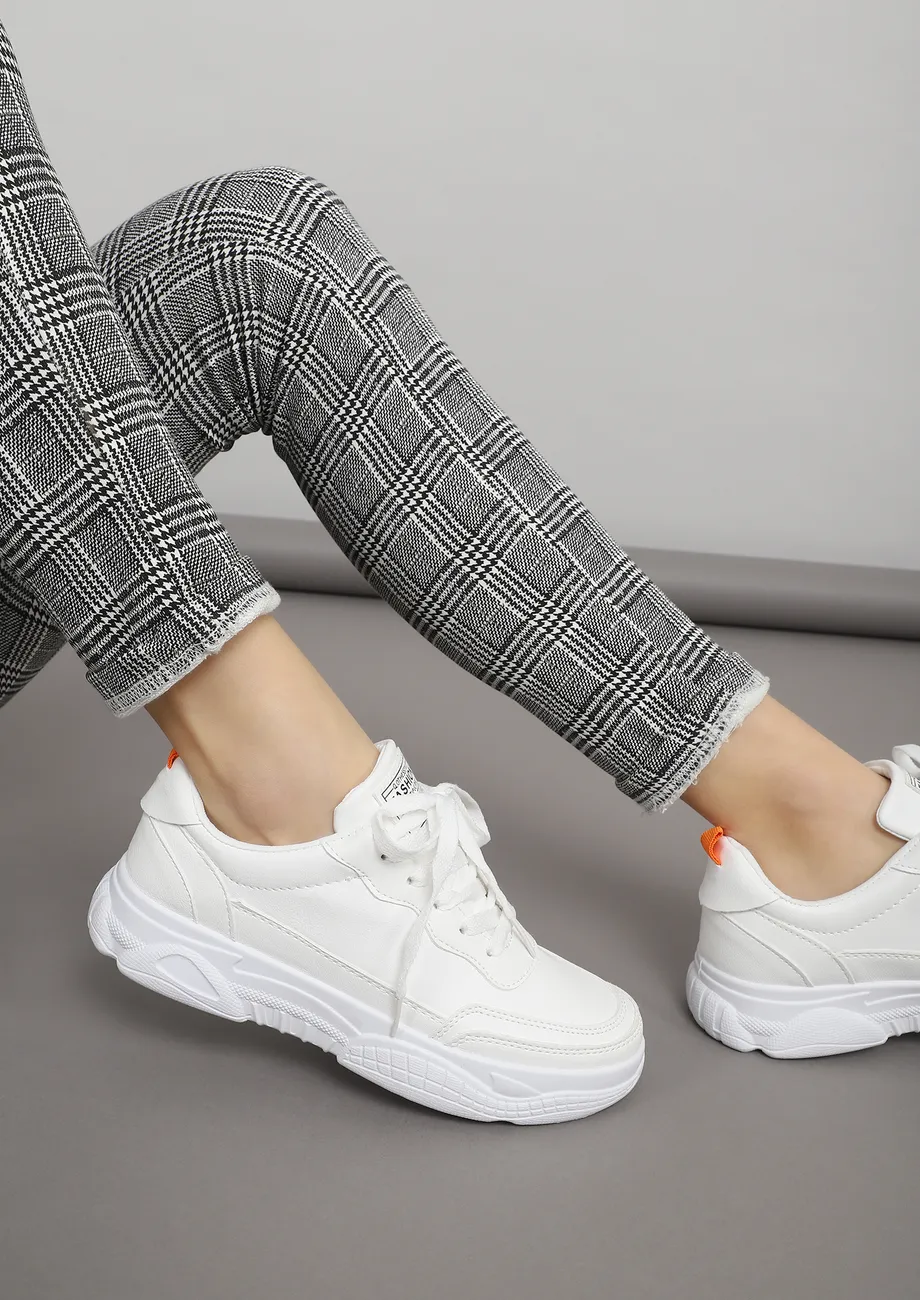 Buy LOVE ME NO LESS WHITE SNEAKERS for Women Online in India