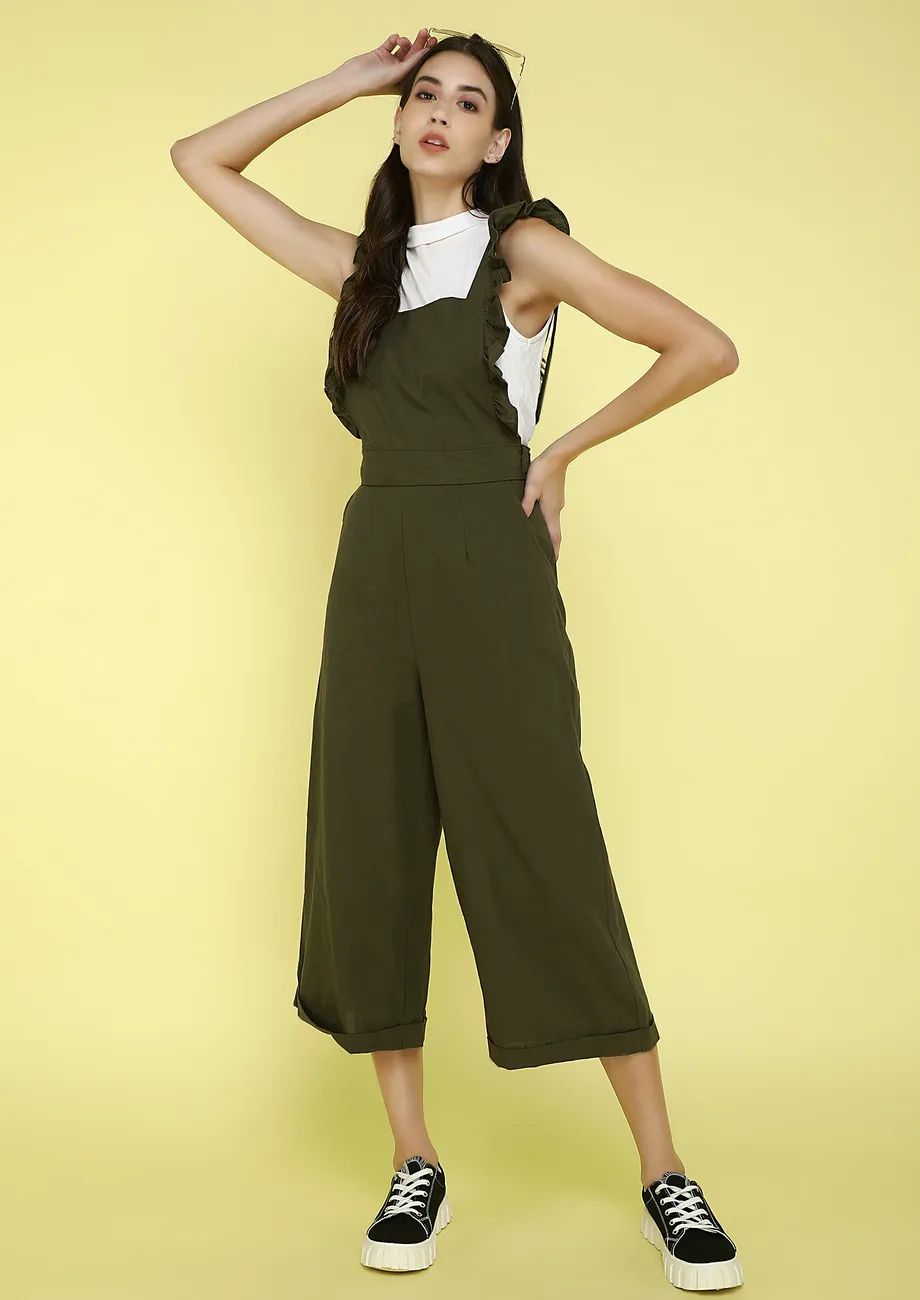 CASUAL GAME ARMY GREEN JUMPSUIT