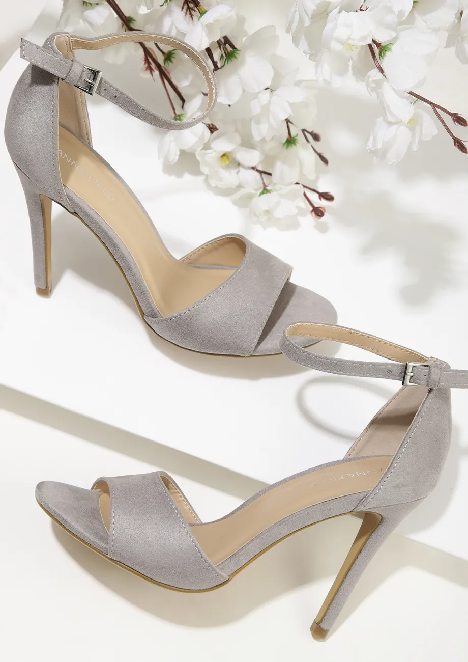 I'M OVER YOU GREY PUMPS