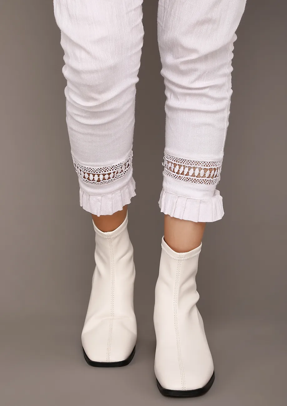 Buy PERFECT FOR EVERYDAY WHITE BOOTS for Women Online in India