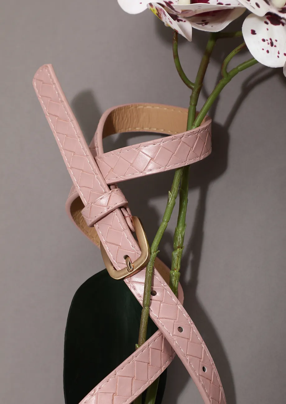 CRISS CROSS PINK BELT