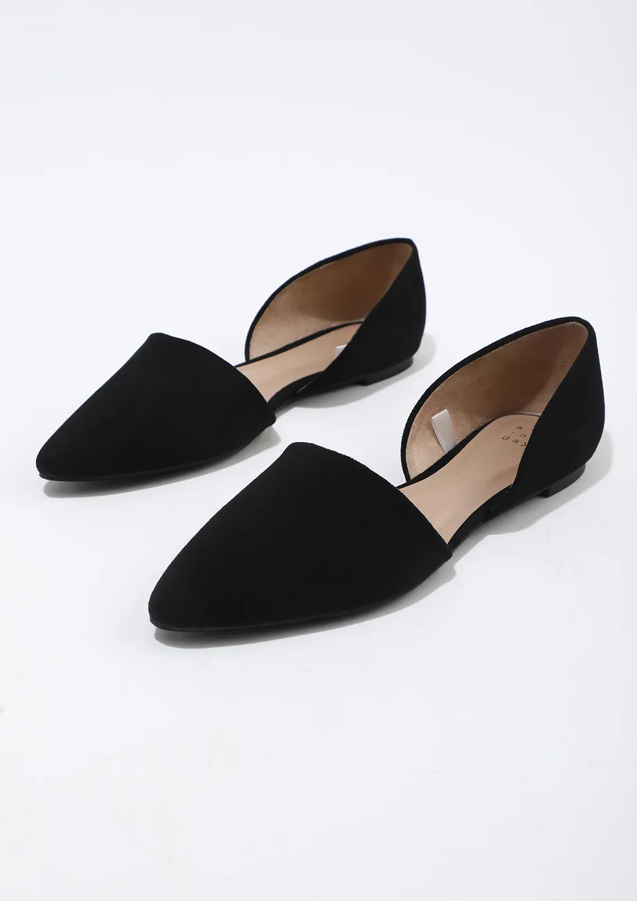 Cute flats black on sale