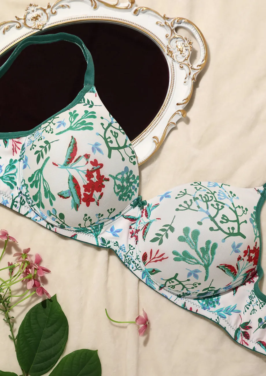 TROPICAL PRINT SOFT PADDED BRA