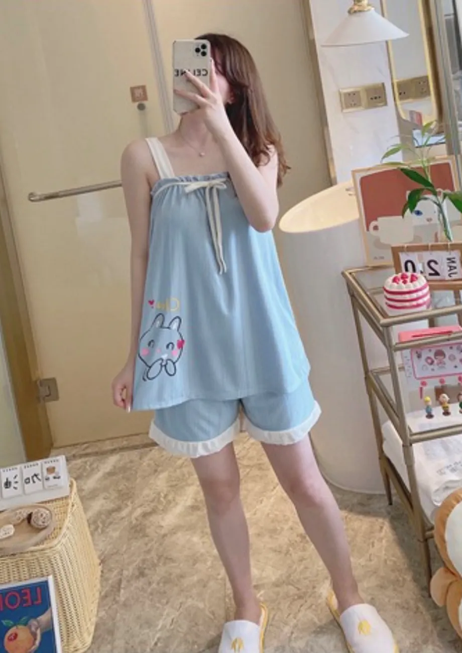 BACK TO CHILDHOOD BLUE NIGHTWEAR SET