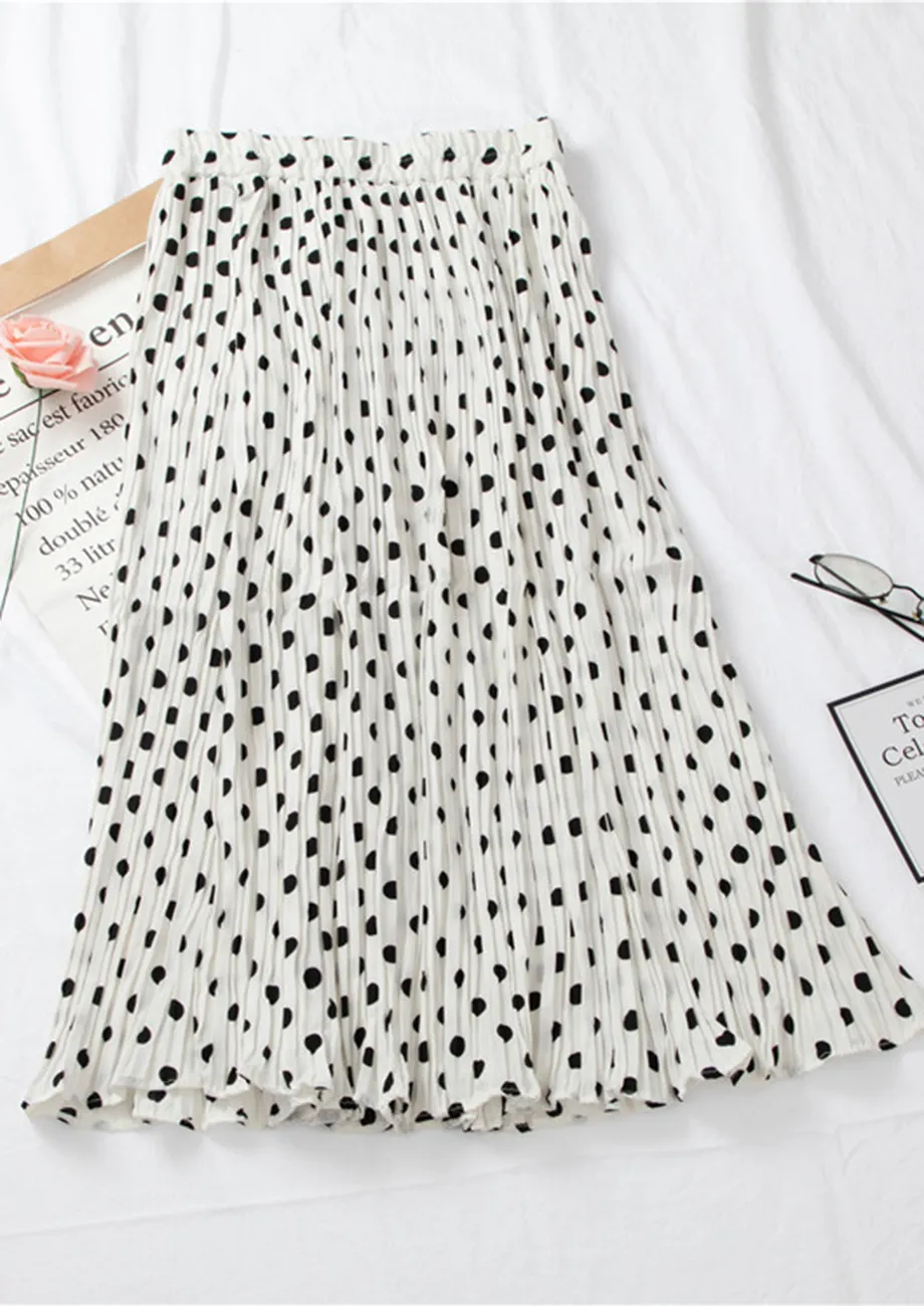 Polka dot skirt online india best sale