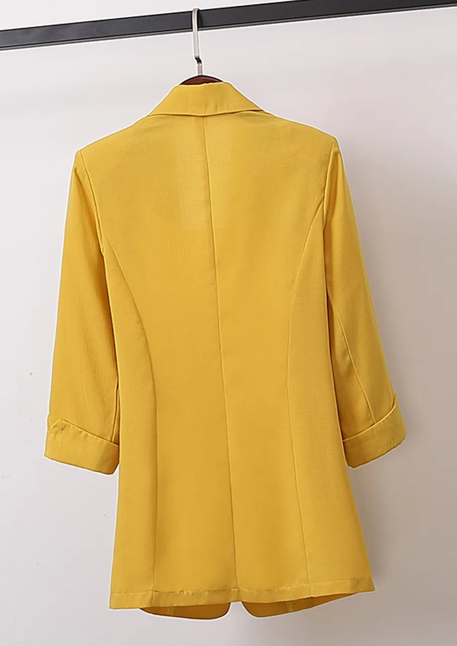 Buy MY FORMAL YELLOW BLAZER for Women Online in India