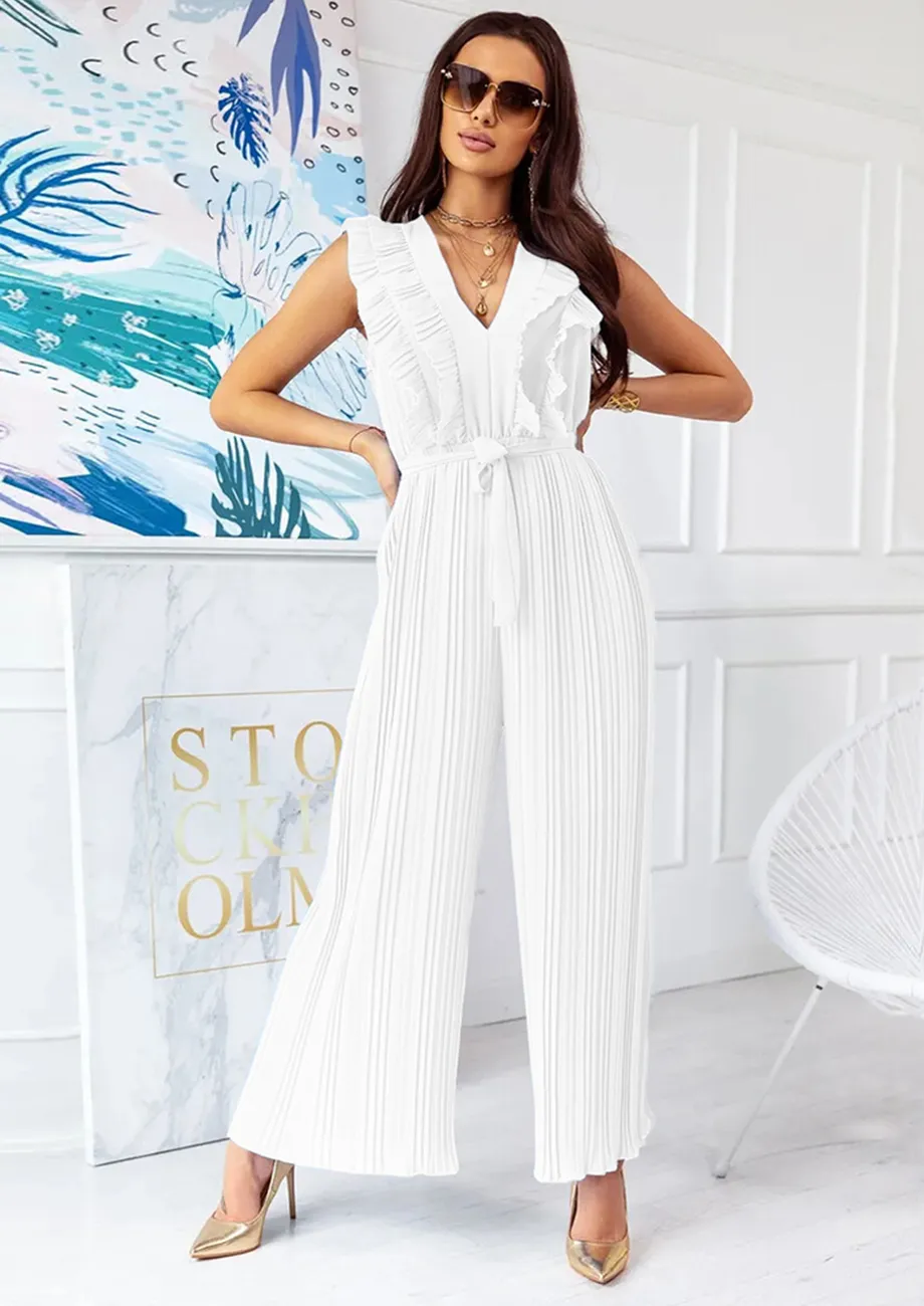 Buy white jumpsuit on sale