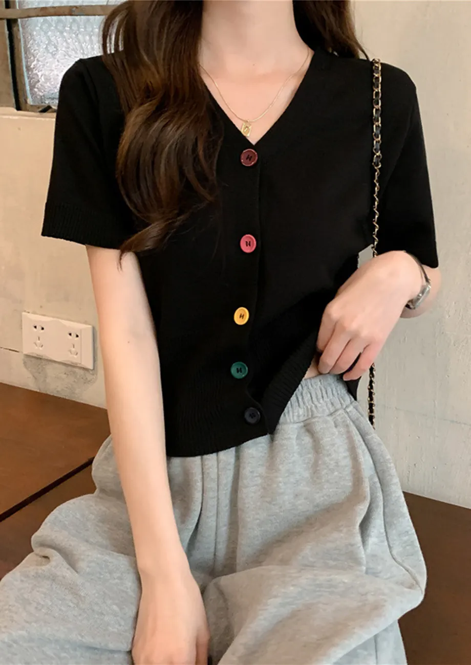 Button front t shirt best sale