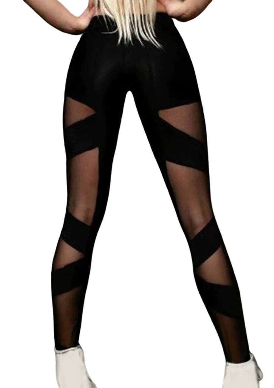 Legging sport semi transparent best sale