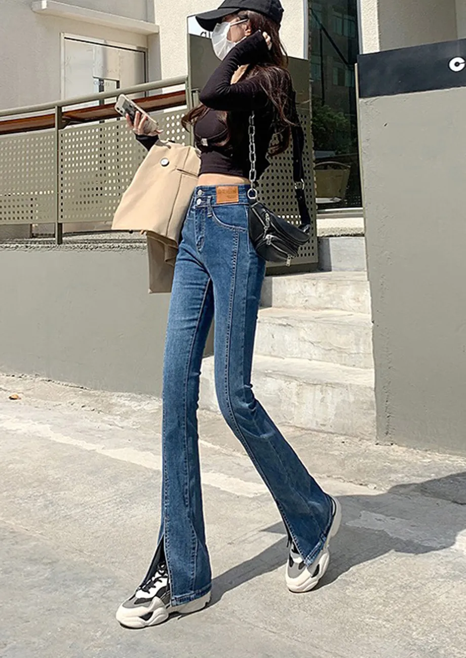 Dark fashion blue jeans for girl