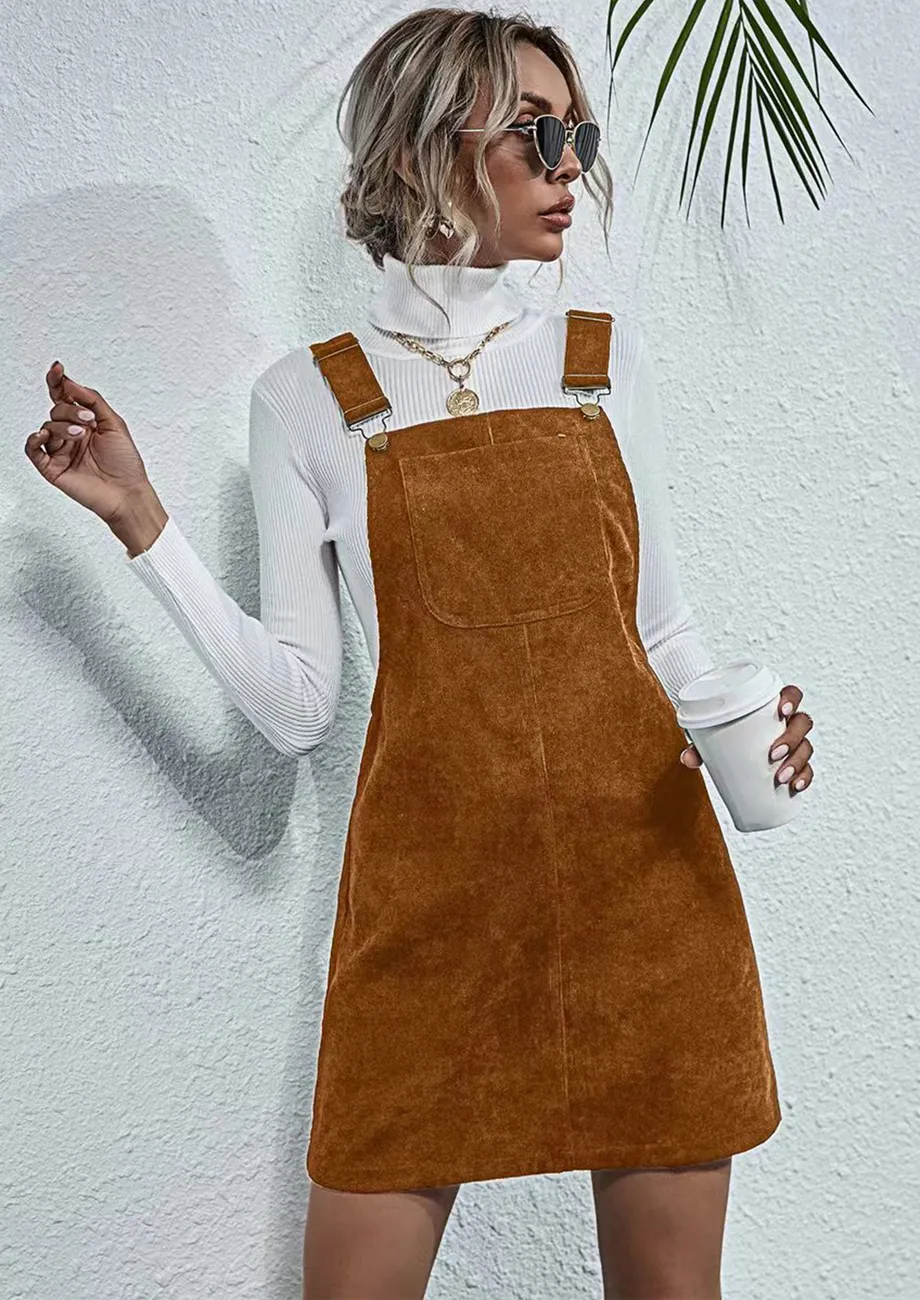 Orange pinafore best sale