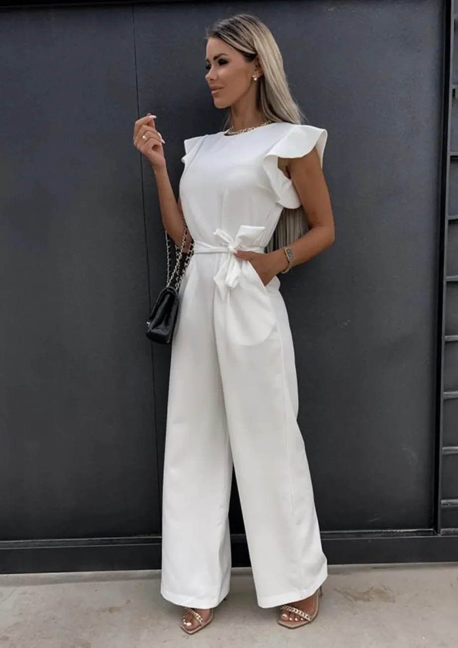 Buy A FORMAL THING WHITE JUMPSUIT for Women Online in India