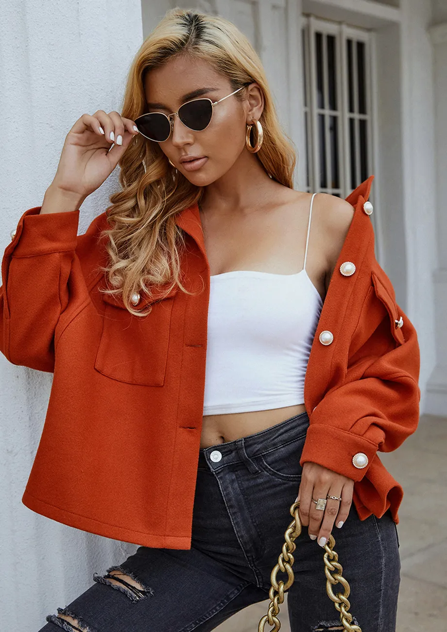 Buy FITS COMFORTABLY ORANGE JACKET for Women Online in India