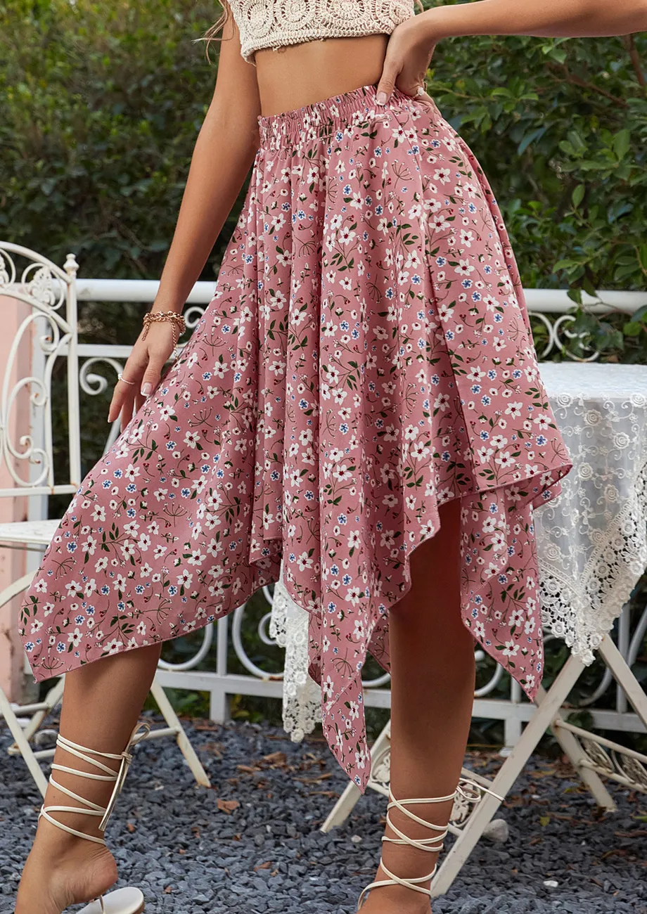 Buy SWAY WITH ME FLORAL MIDI SKIRT for Women Online in India