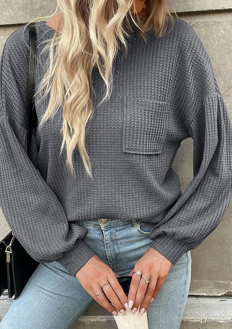 Grey crossover jumper hotsell