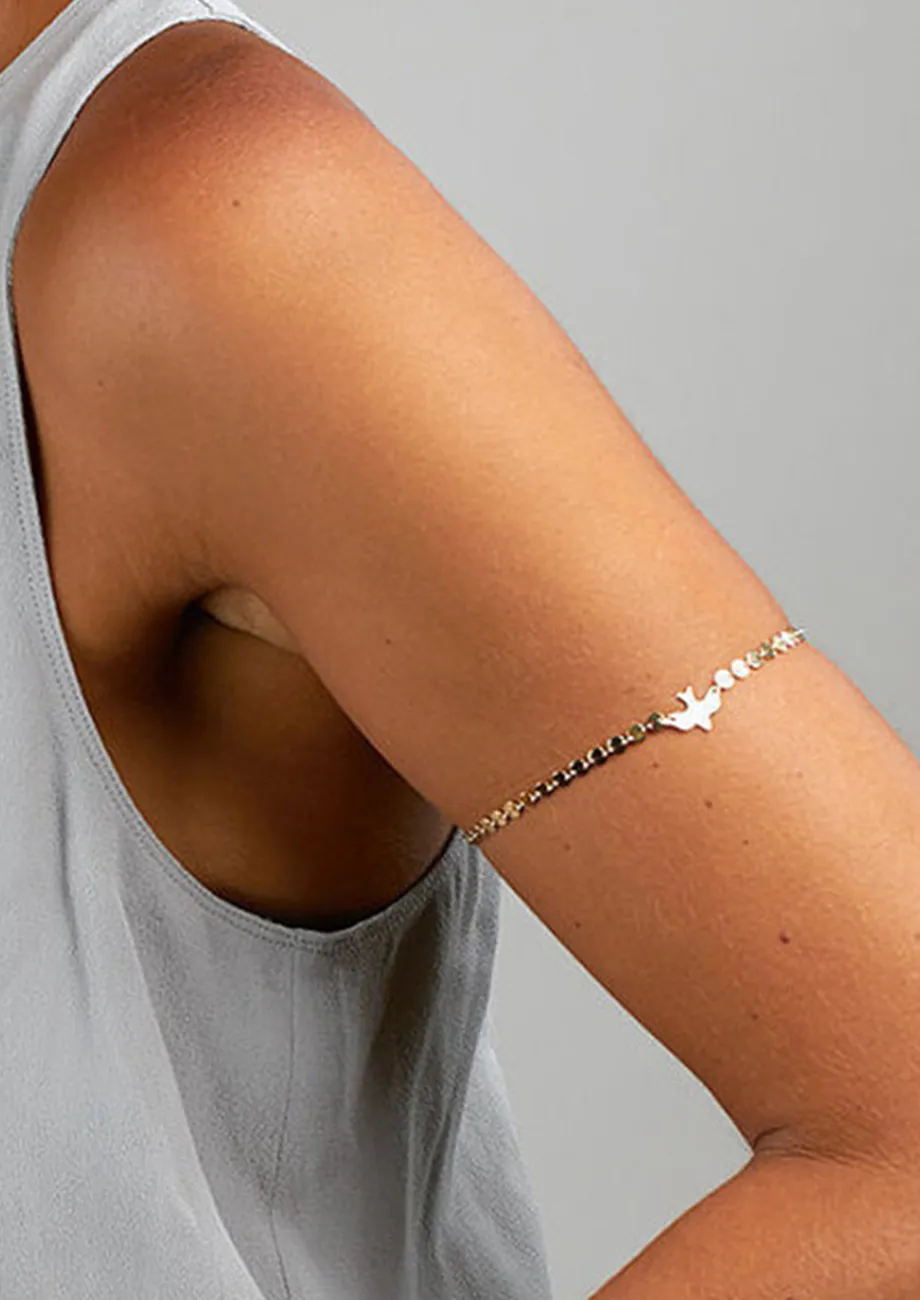 Buy FLY HIGH SILVER ARM CHAIN for Women Online in India