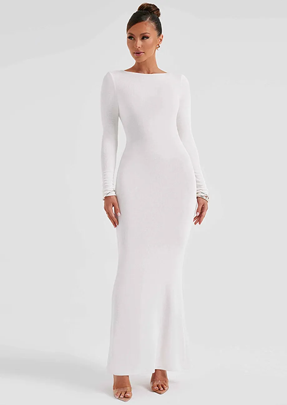 White long sleeve under dress fashion