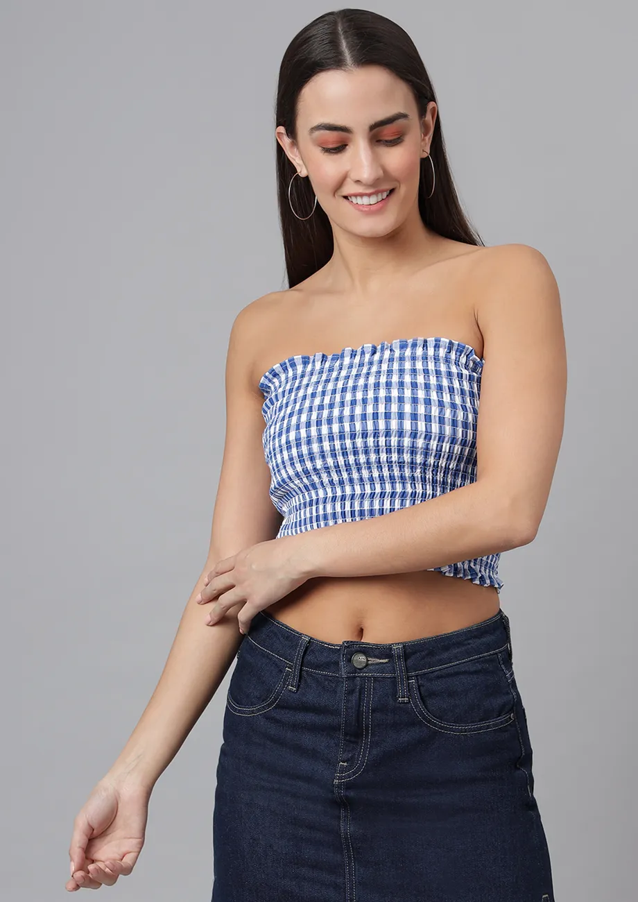 smocked bust top