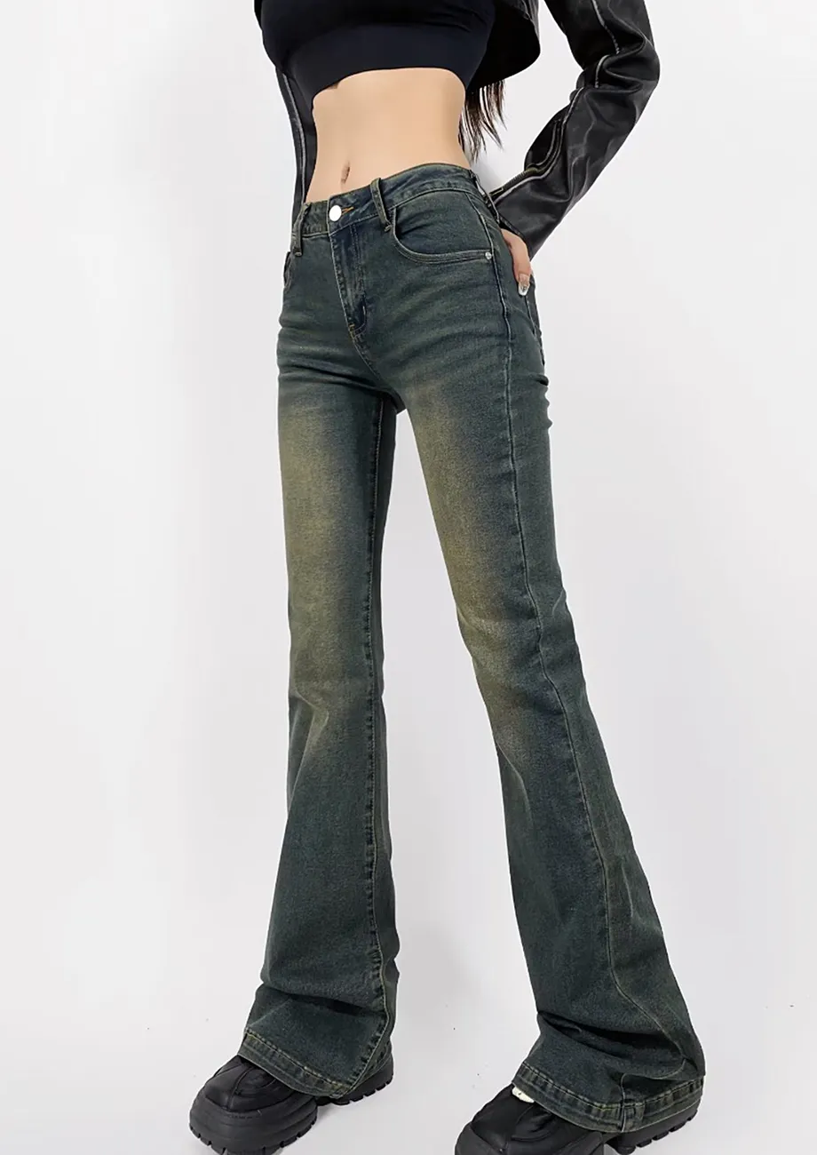 Buy VINTAGE BLUE FLARED RETRO JEANS for Women Online in India