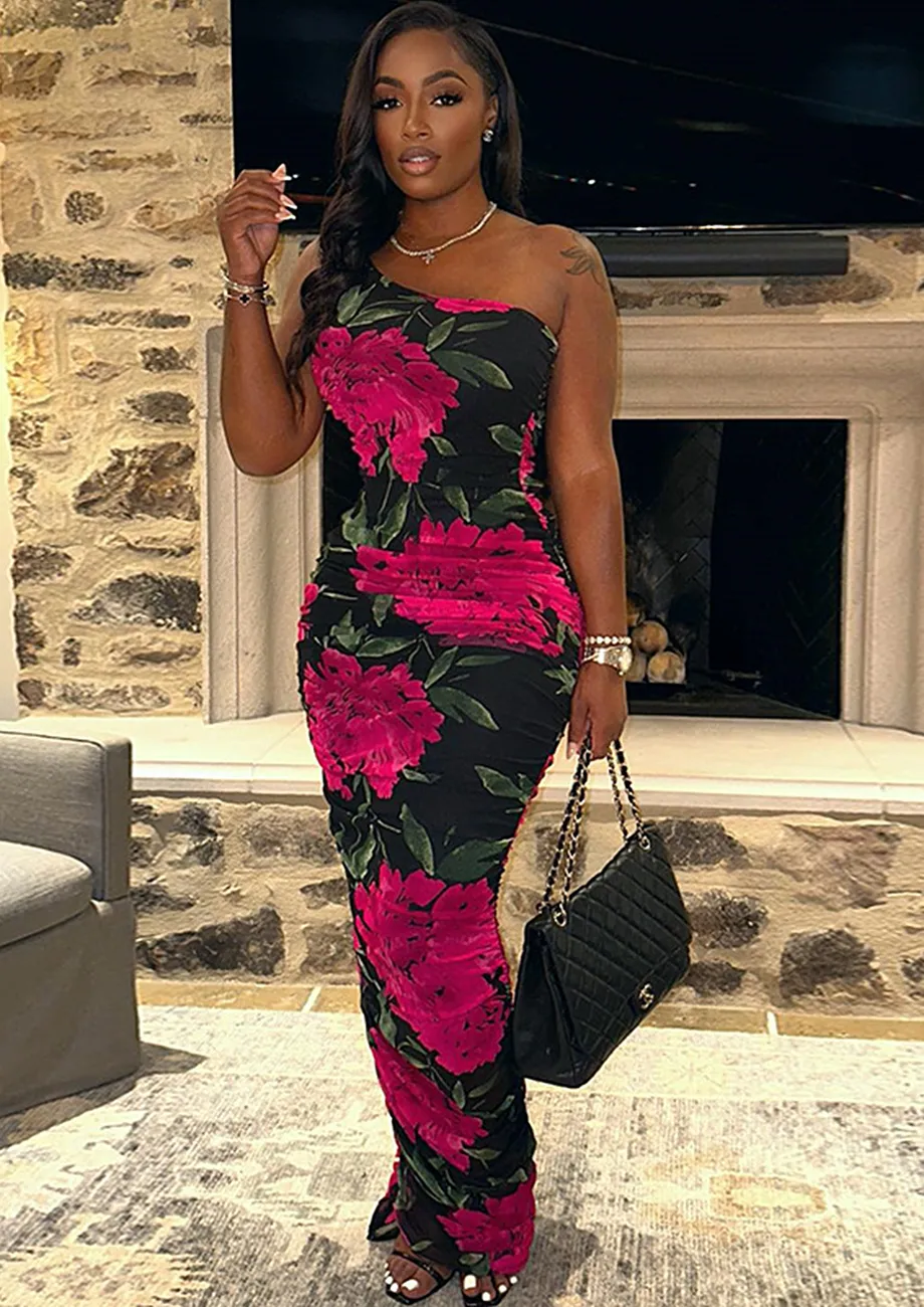 Floral bodycon dress discount