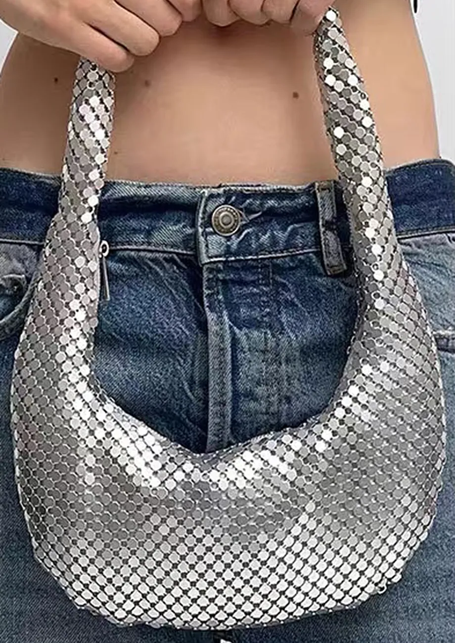 Mesh shoulder bag cheap