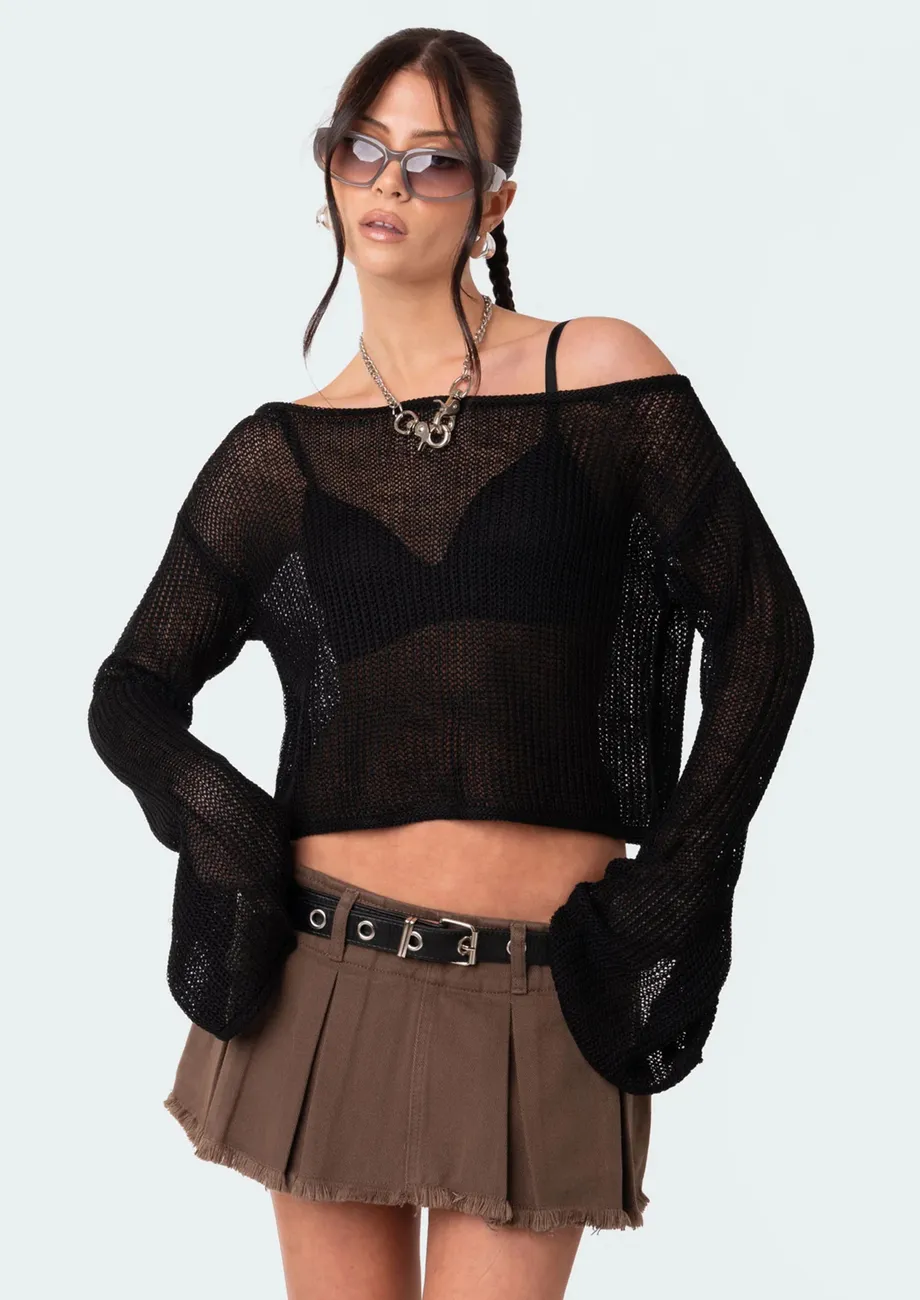 loose sheer top