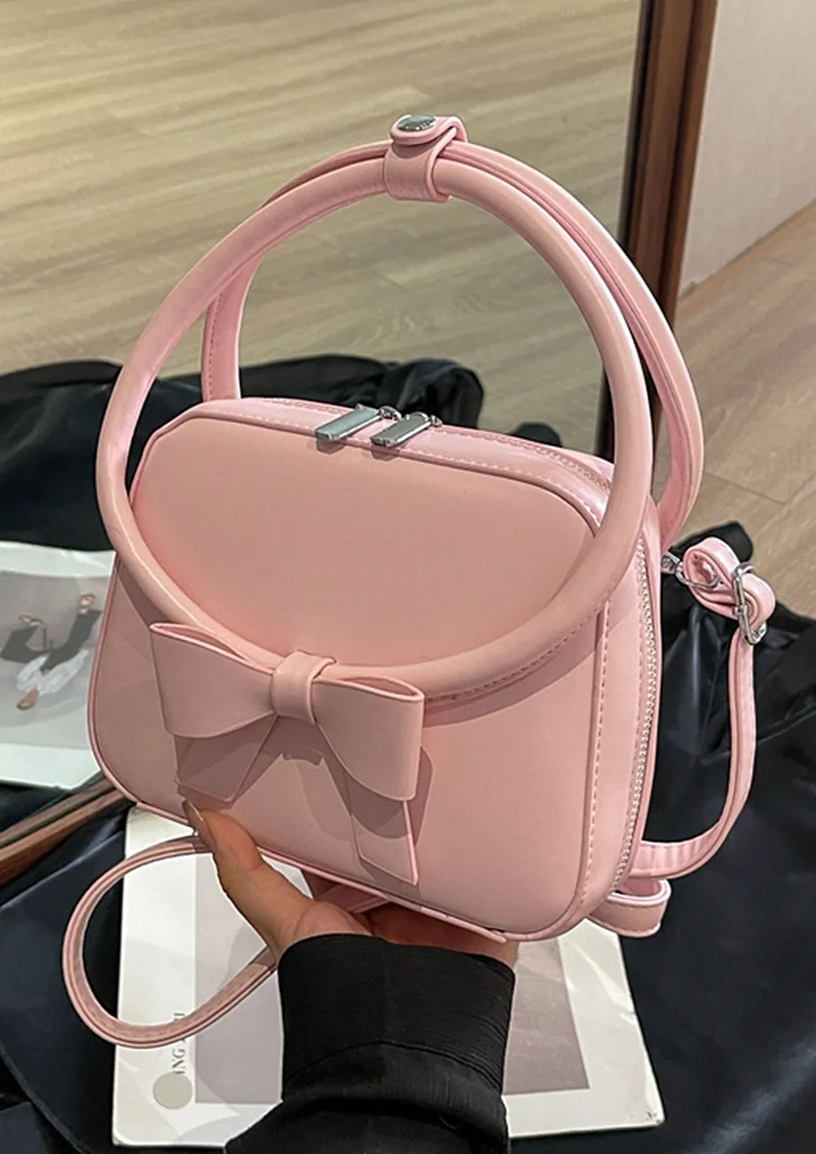 Buy PINK BOW KNOT DETAIL HANDBAG for Women Online in India