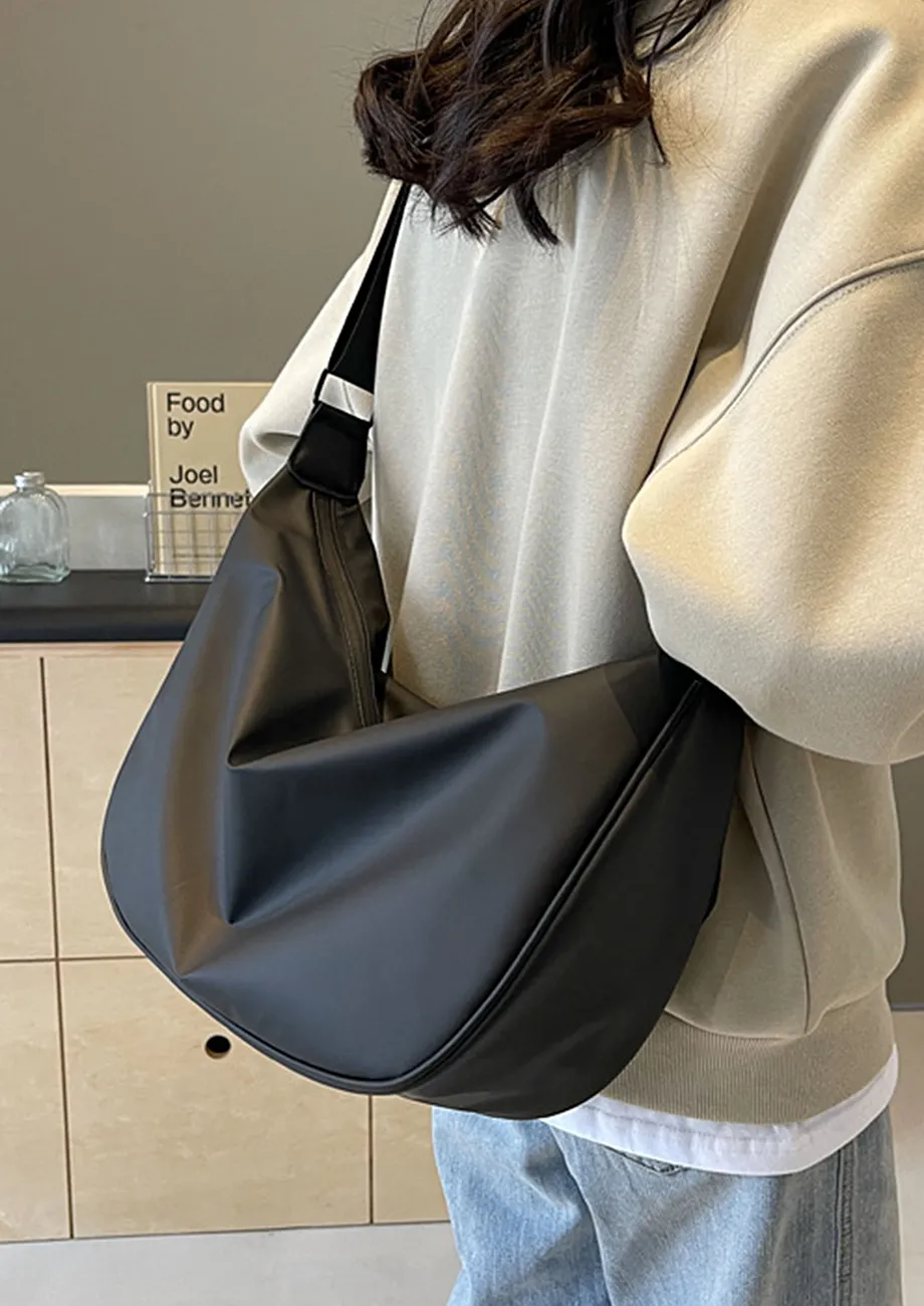 Black crossbody hobo bag best sale