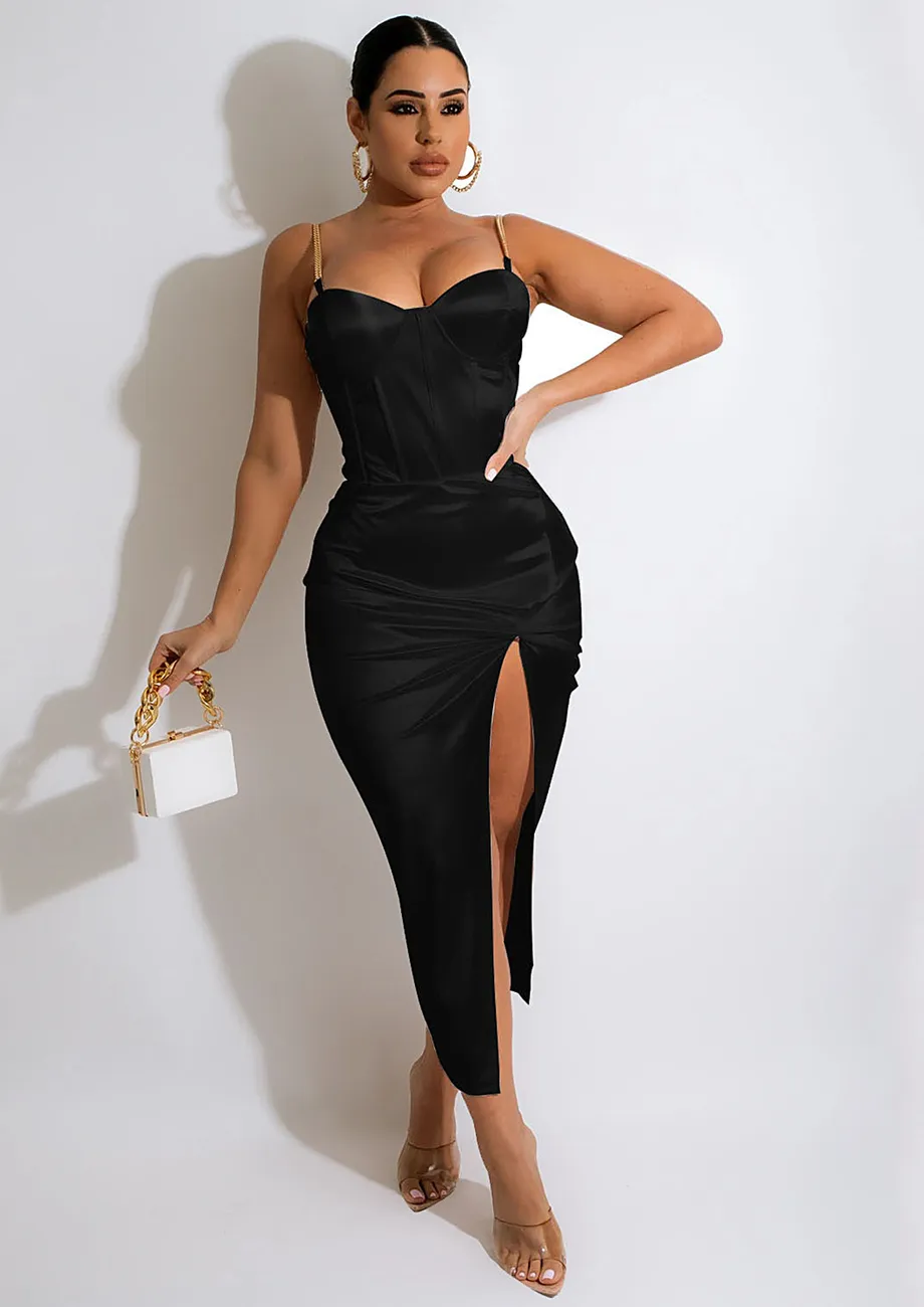 Mid slit dress hotsell