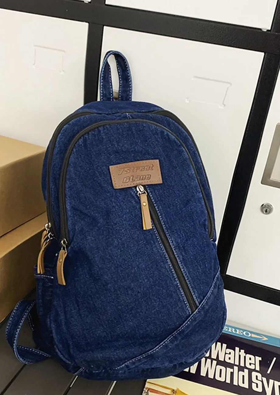 Denim backpack online india sale