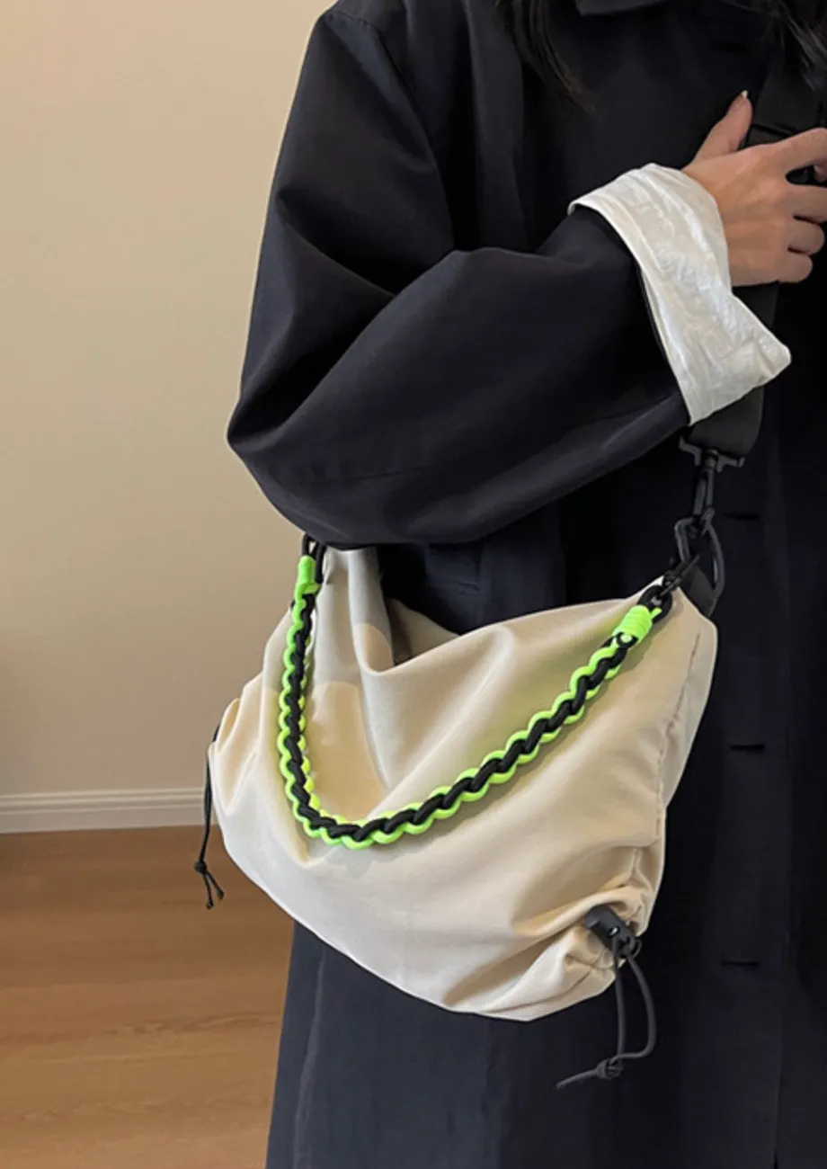 OFF-WHITE NYLON CROSSBODY CORD STOPPER BAG