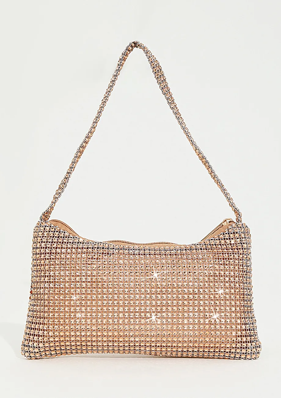 RHINESTONES EMBELLISHED PURSE