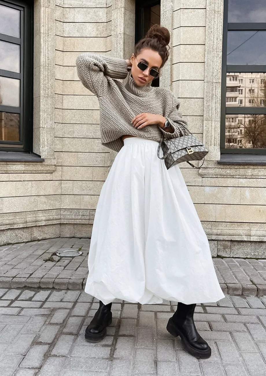 White tutu maxi skirt sales