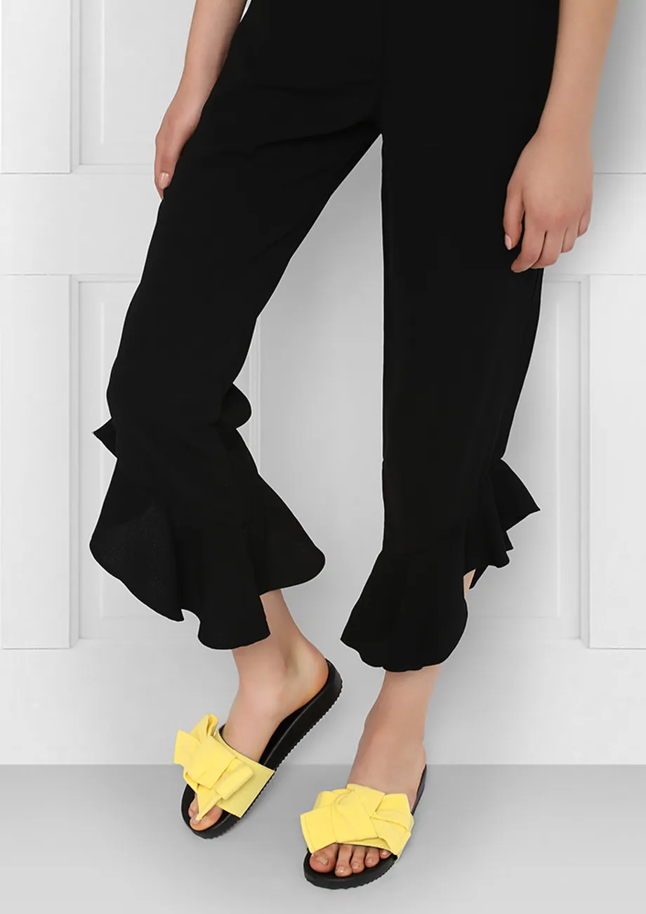 Buy MELLOW YELLOW BOW SLIDERS for Women Online in India